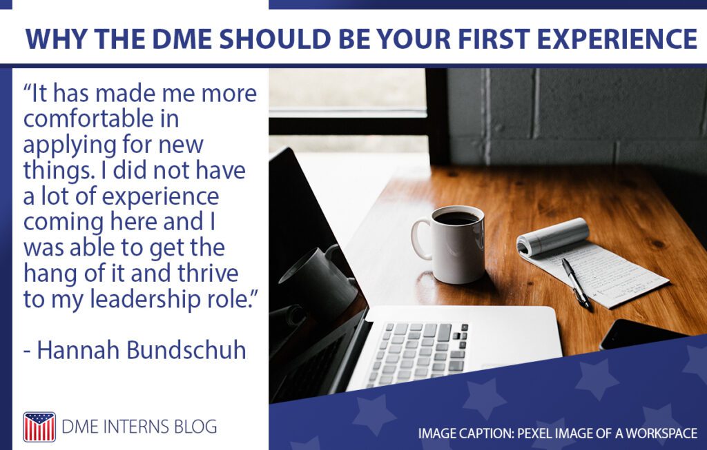 Why the DME Should be Your First Experience Slide
