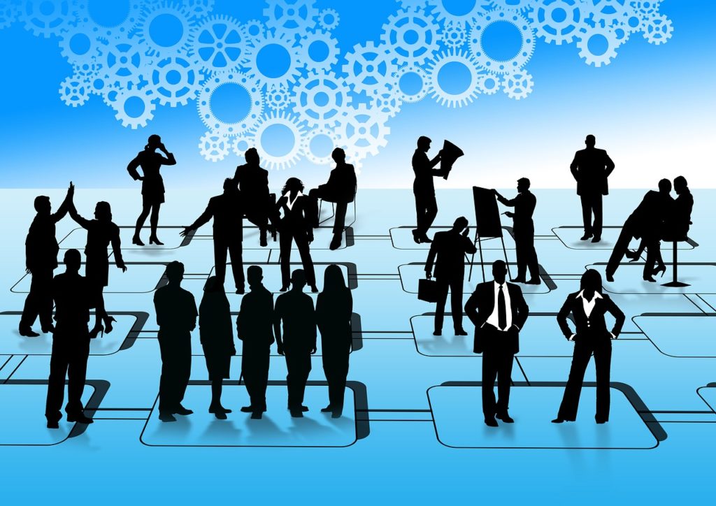 business people, silhouettes, man